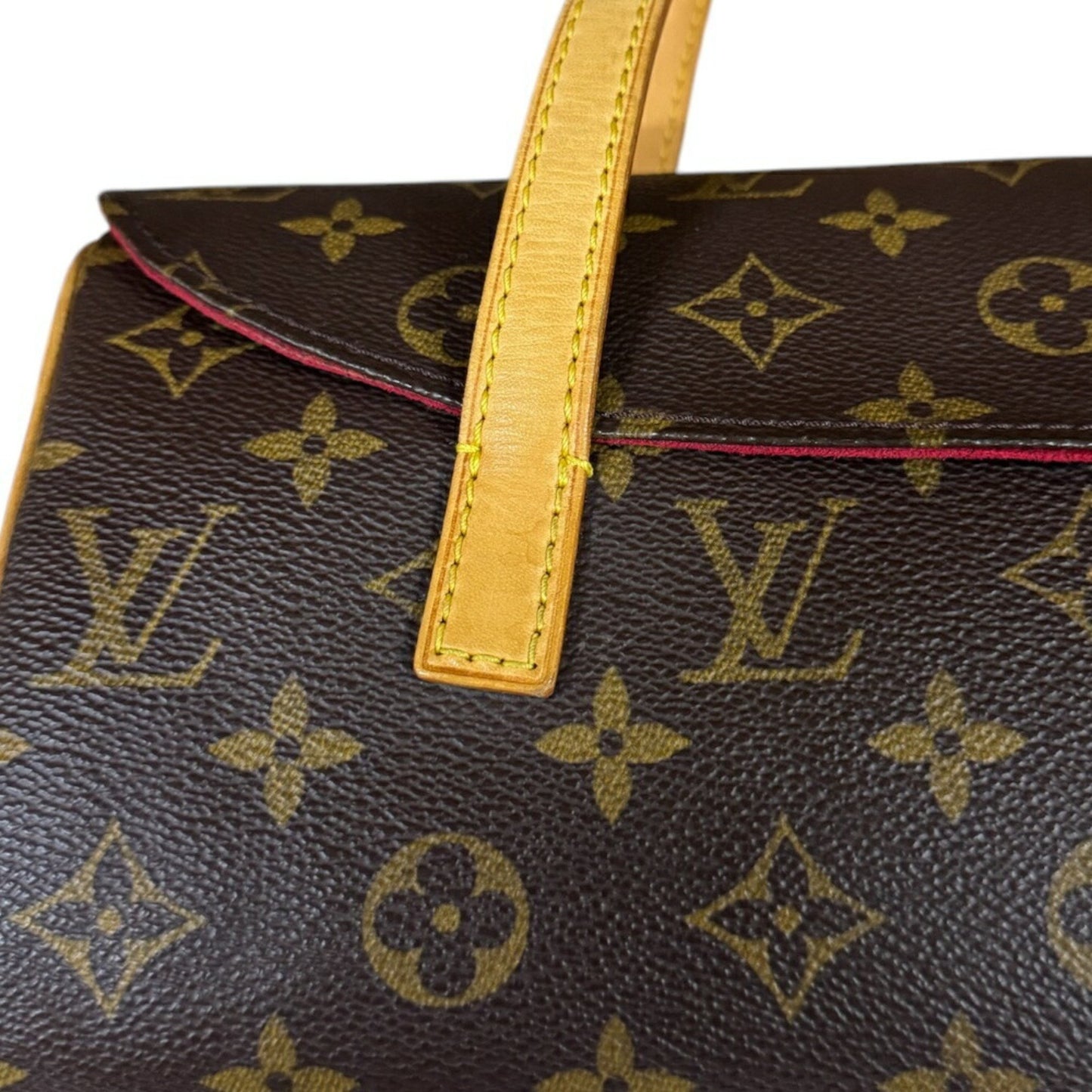 Louis Vuitton Sonatine, Brown, Canvas, handbag