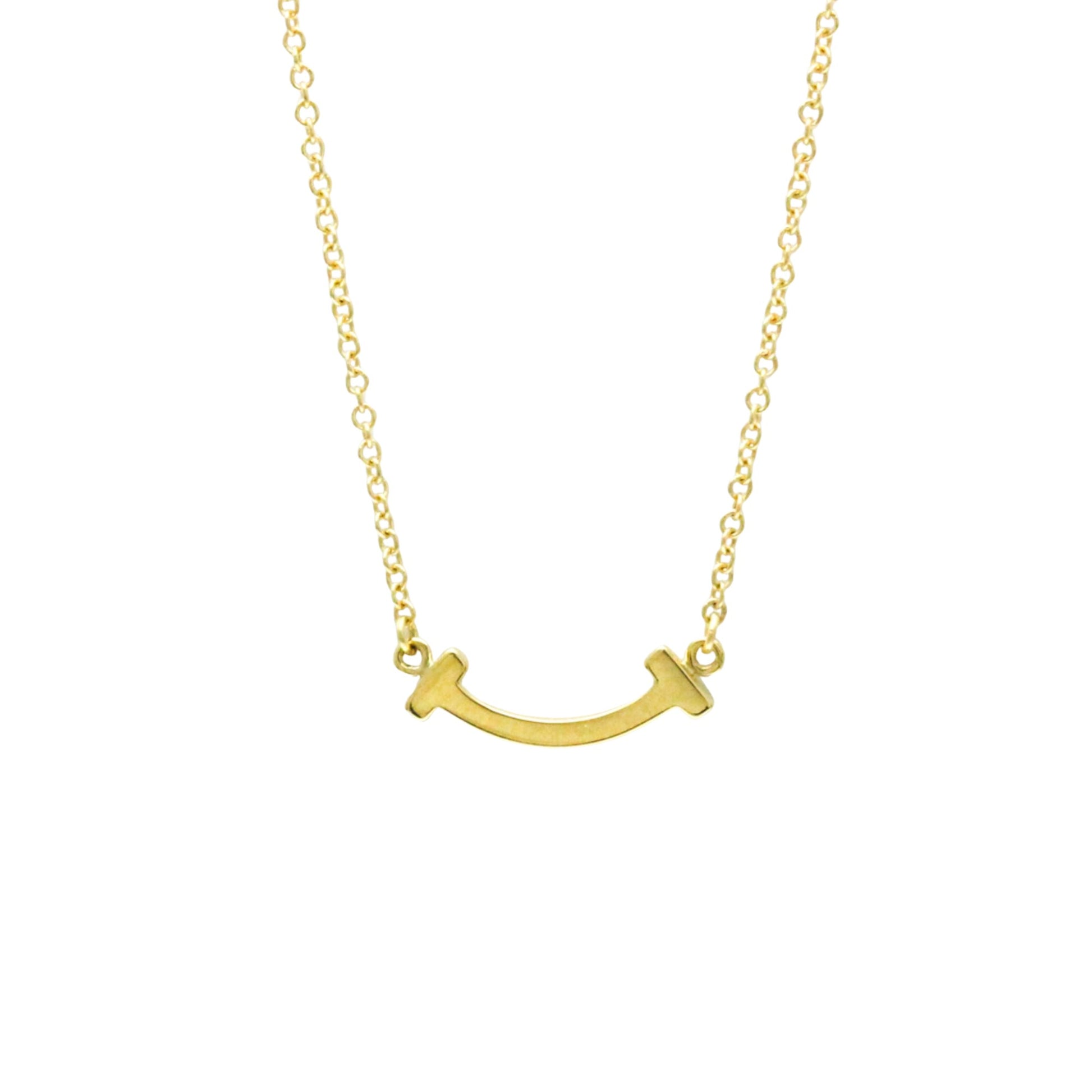 Tiffany & Co Smile, Gold, Yellow Gold, necklace