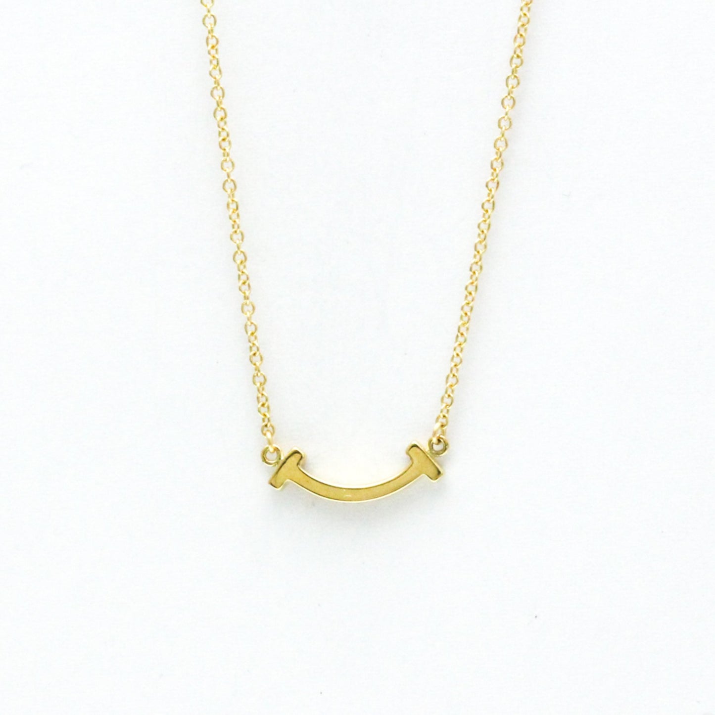 Tiffany & Co Smile, Gold, Yellow Gold, necklace