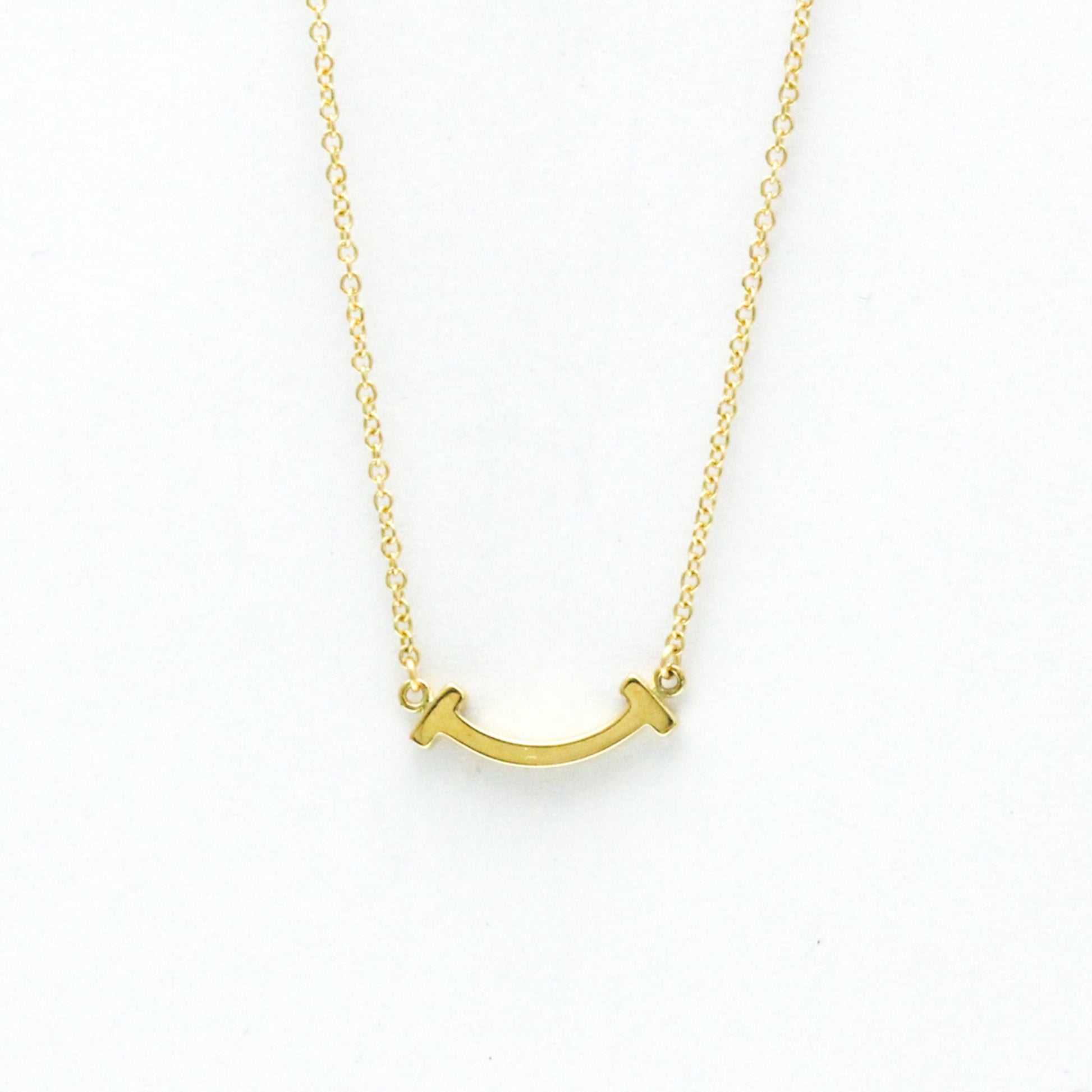 Tiffany & Co Smile, Gold, Yellow Gold, necklace