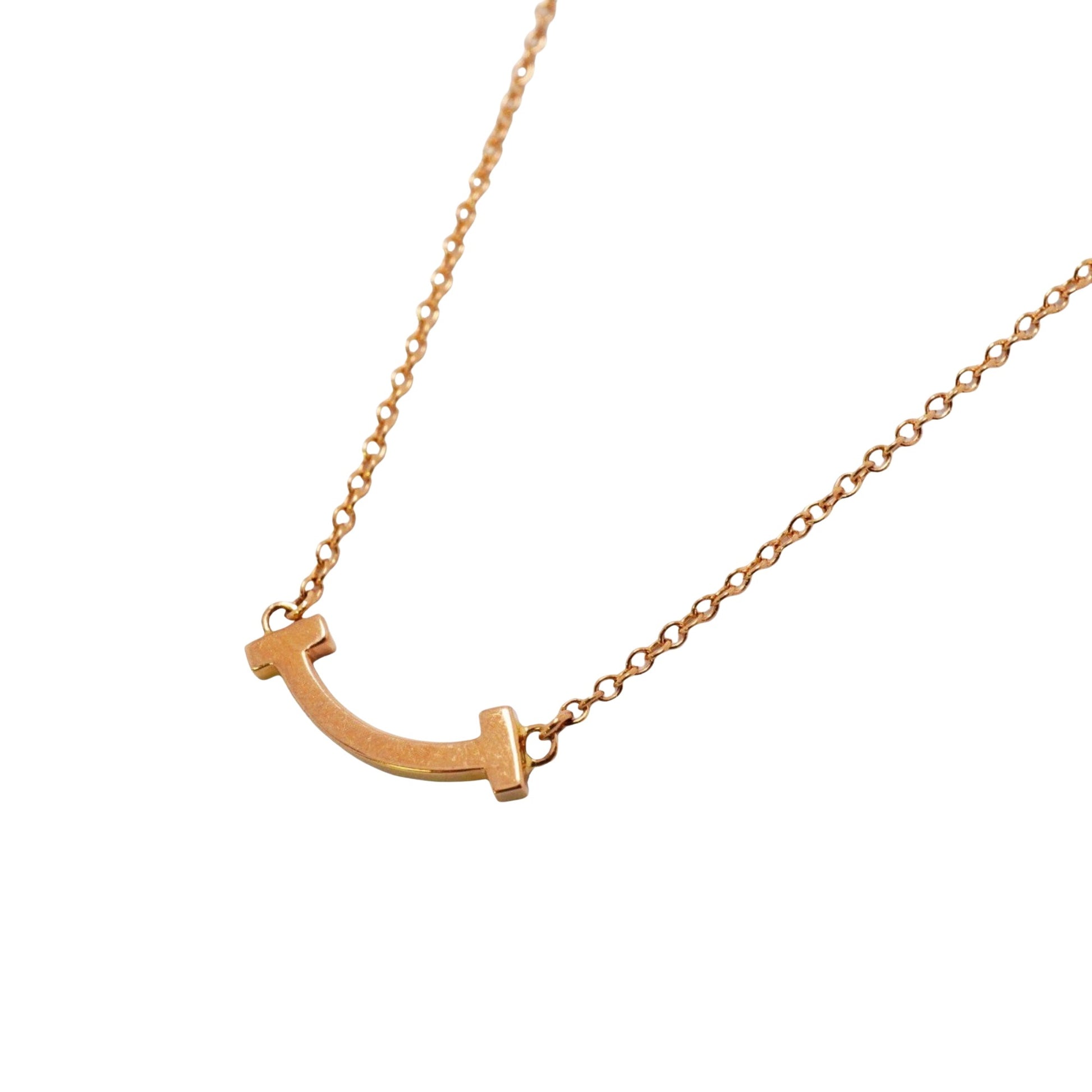 Tiffany & Co Smile, Gold, Rose Gold, necklace