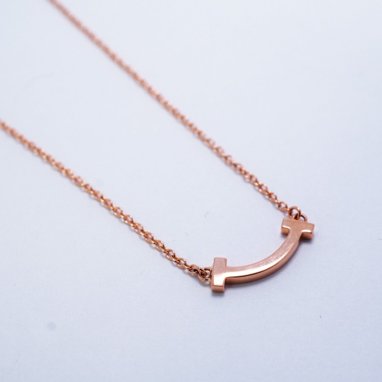 Tiffany & Co Smile, Gold, Rose Gold, necklace