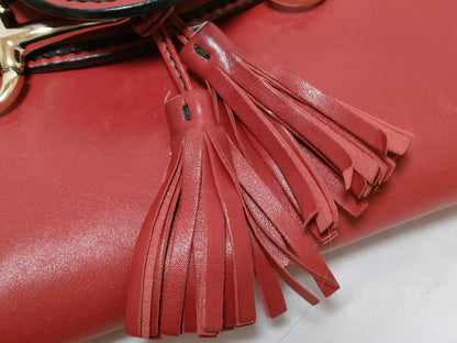 Gucci Emily, Red, Leather, shoulder