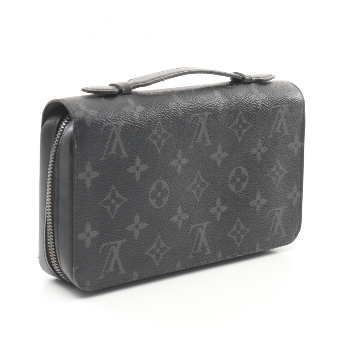 Louis Vuitton Zippy XL, Black, Canvas, wallet