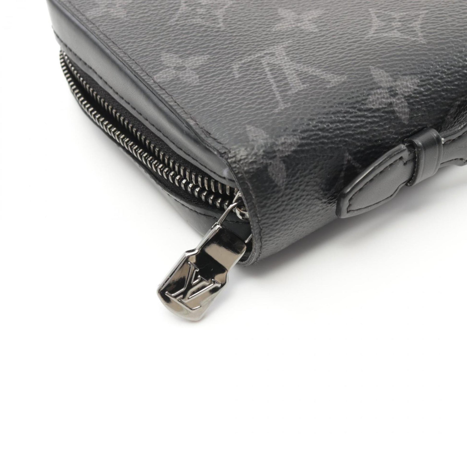 Louis Vuitton Zippy XL, Black, Canvas, wallet