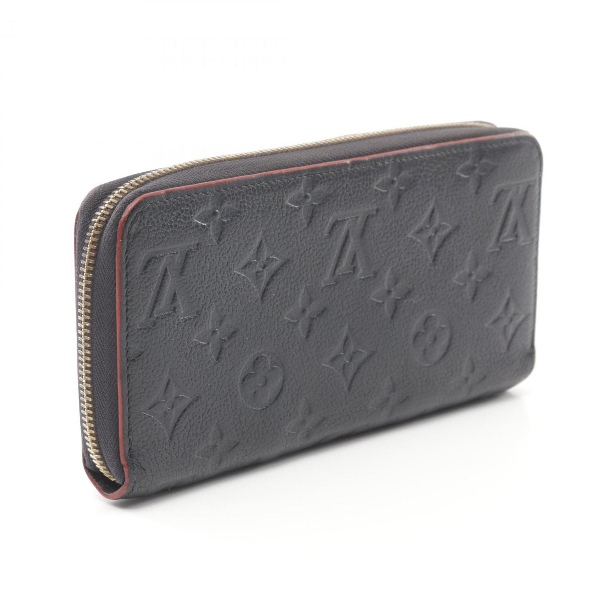 Louis Vuitton Zippy wallet, Navy, Leather, wallet