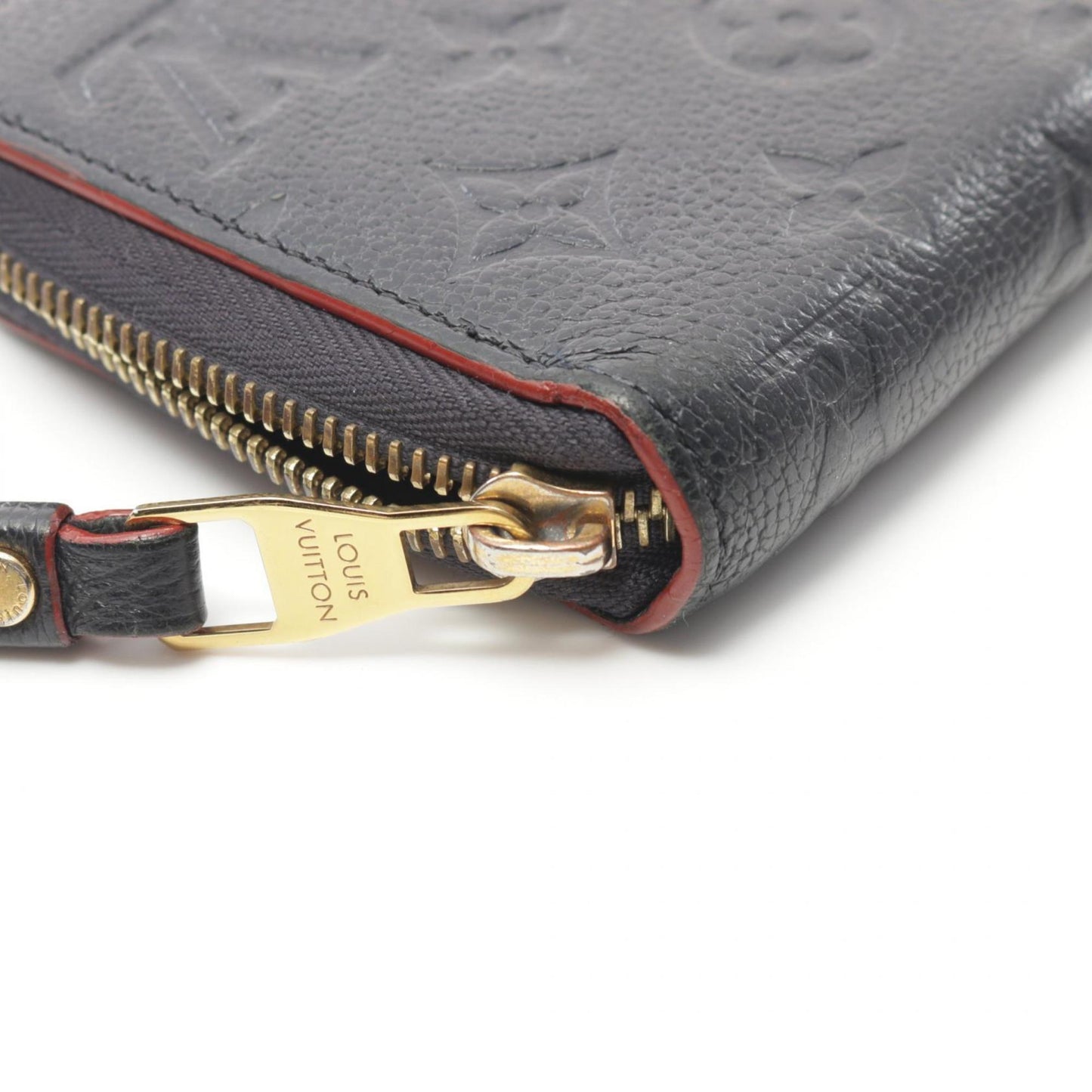 Louis Vuitton Zippy wallet, Navy, Leather, wallet