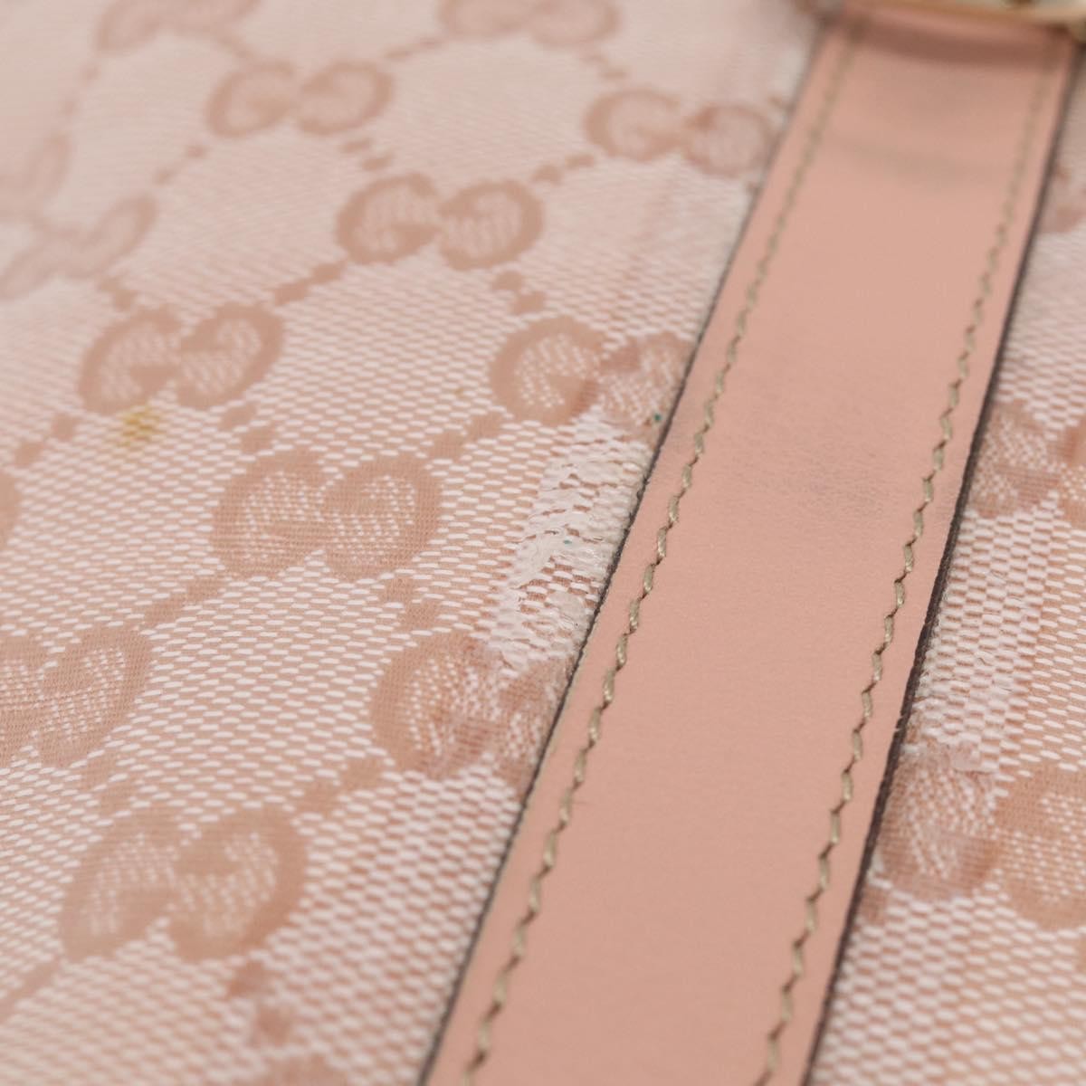 Gucci Abbey Zip Tote GG Canvas and Leather, Pink, Canvas, Handbag