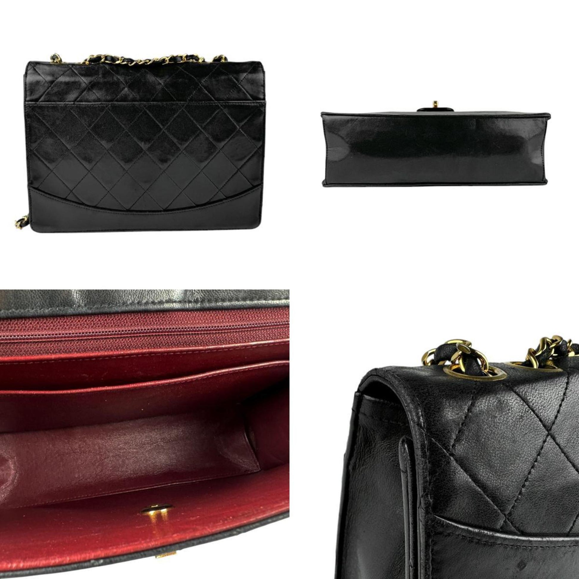"Chanel 2,55", Black, Leather, shoulder