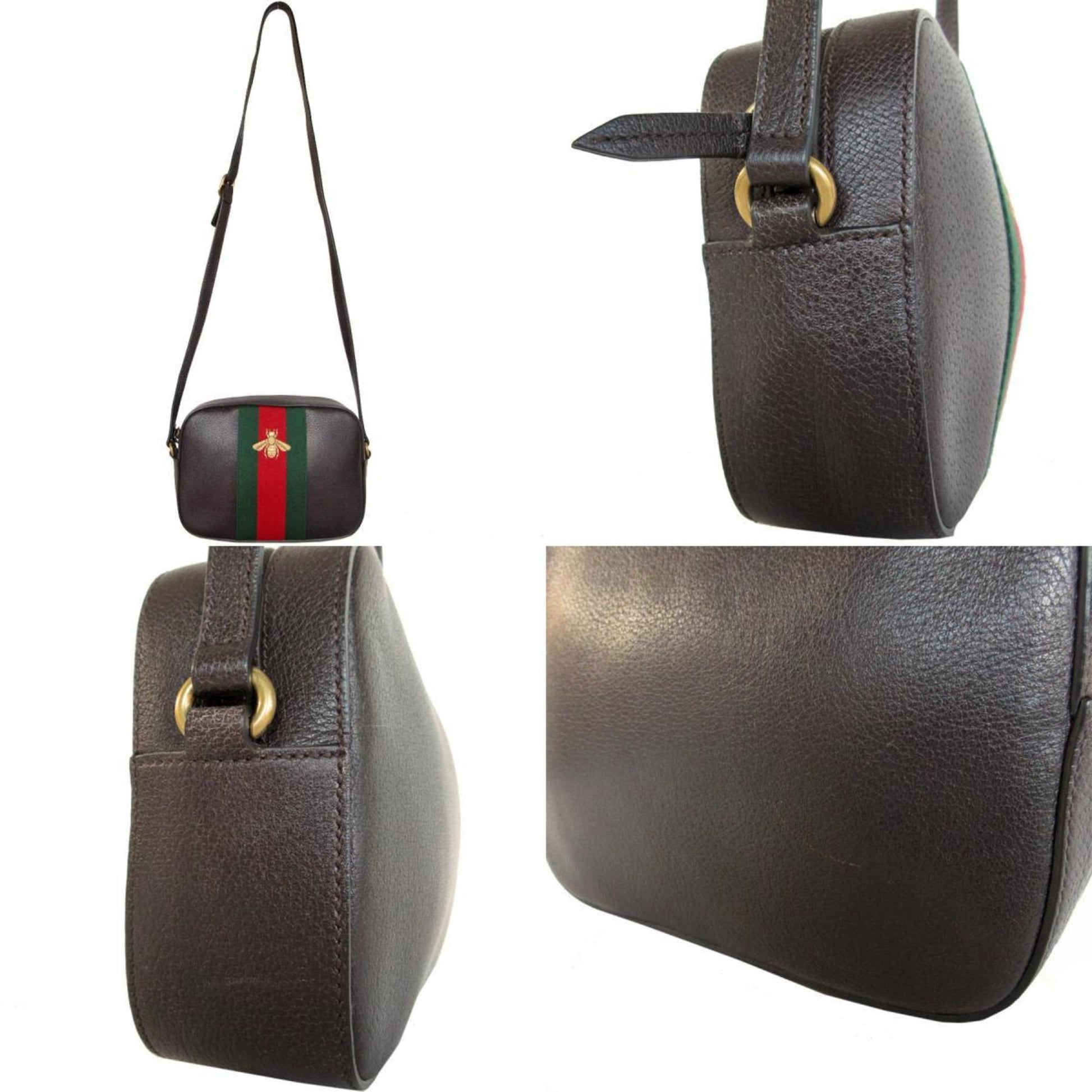 Gucci Ophidia, Black, Leather, shoulder