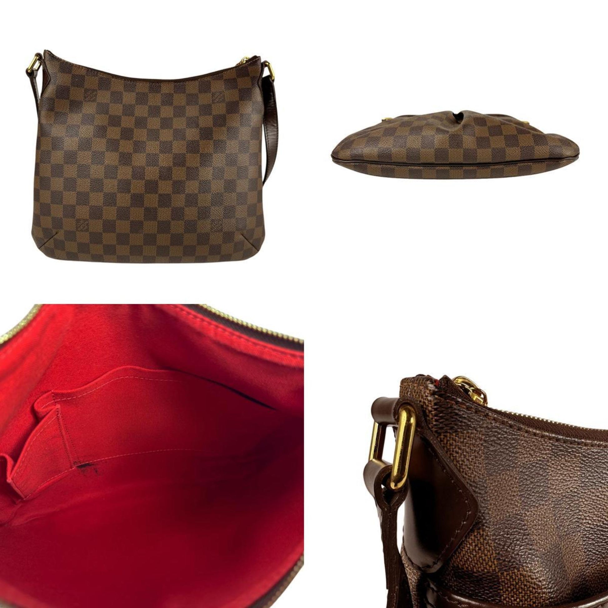 Louis Vuitton Bloomsbury, Brown, Canvas, shoulder