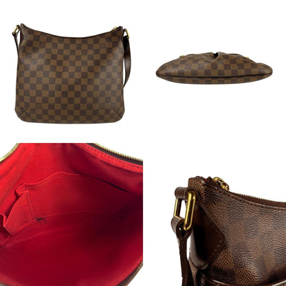 Louis Vuitton Bloomsbury, Brown, Canvas, shoulder