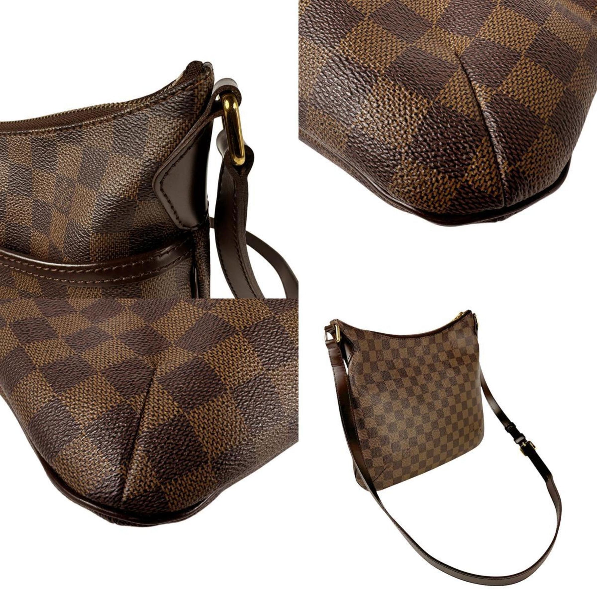 Louis Vuitton Bloomsbury, Brown, Canvas, shoulder