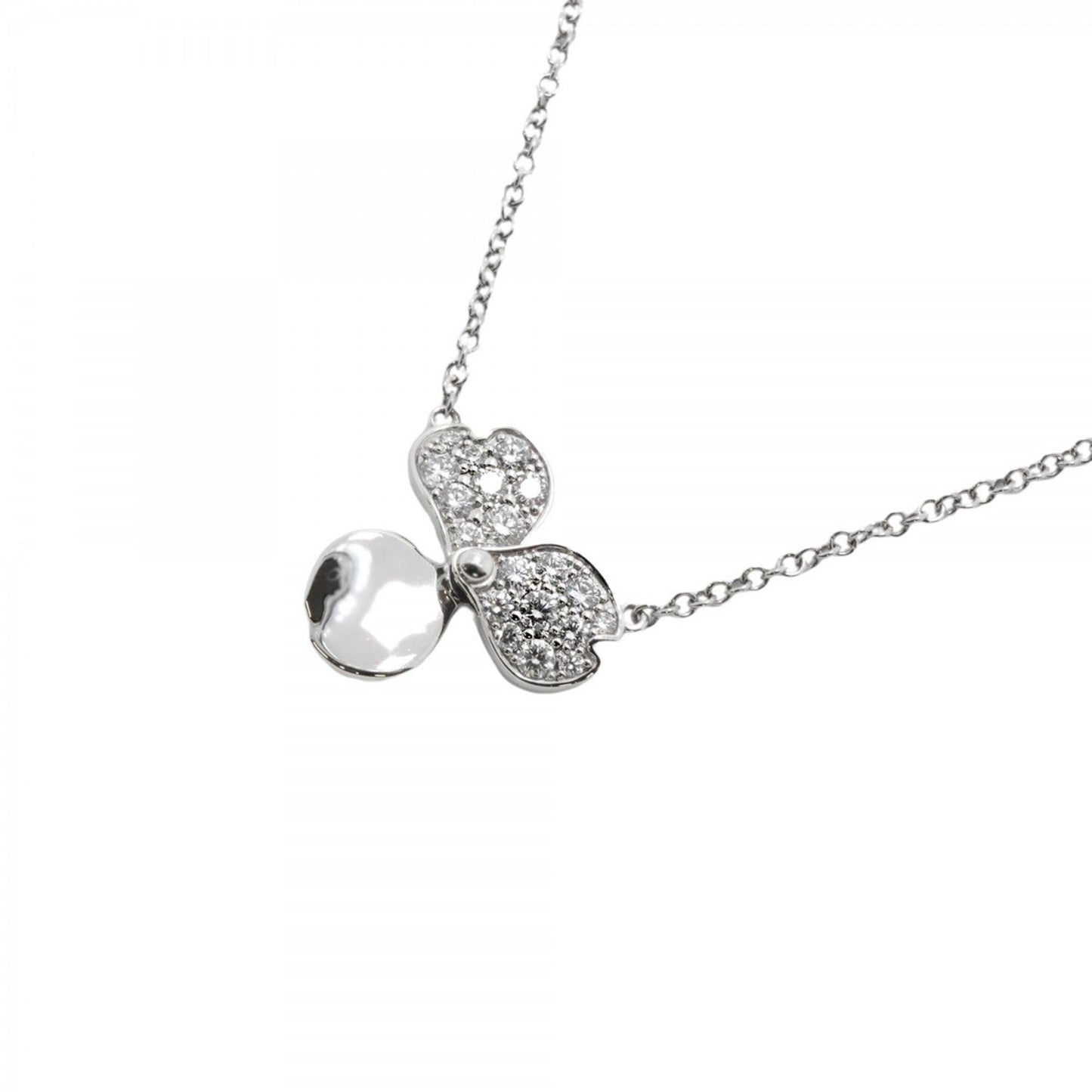 Tiffany & Co Paper flowers, Silver, Platinum, necklace