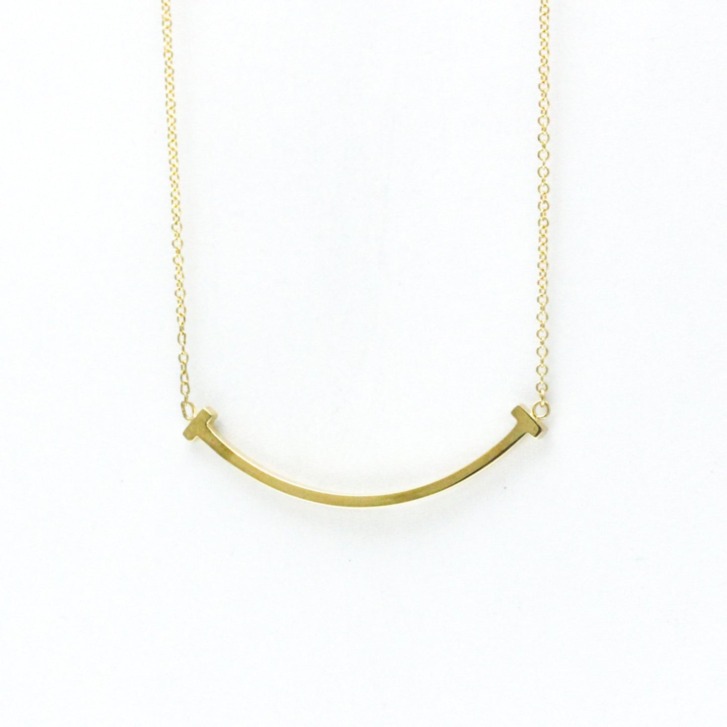 Tiffany & Co Smile, Gold, Yellow Gold, necklace