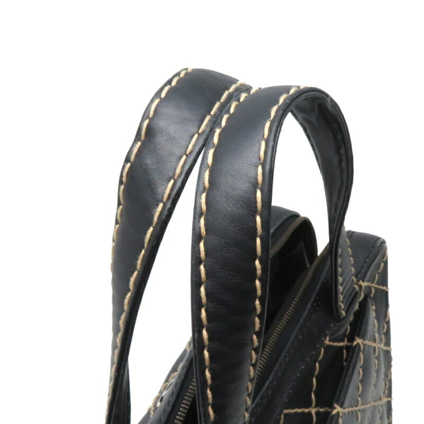 Chanel Wild stitch, Black, Leather, tote