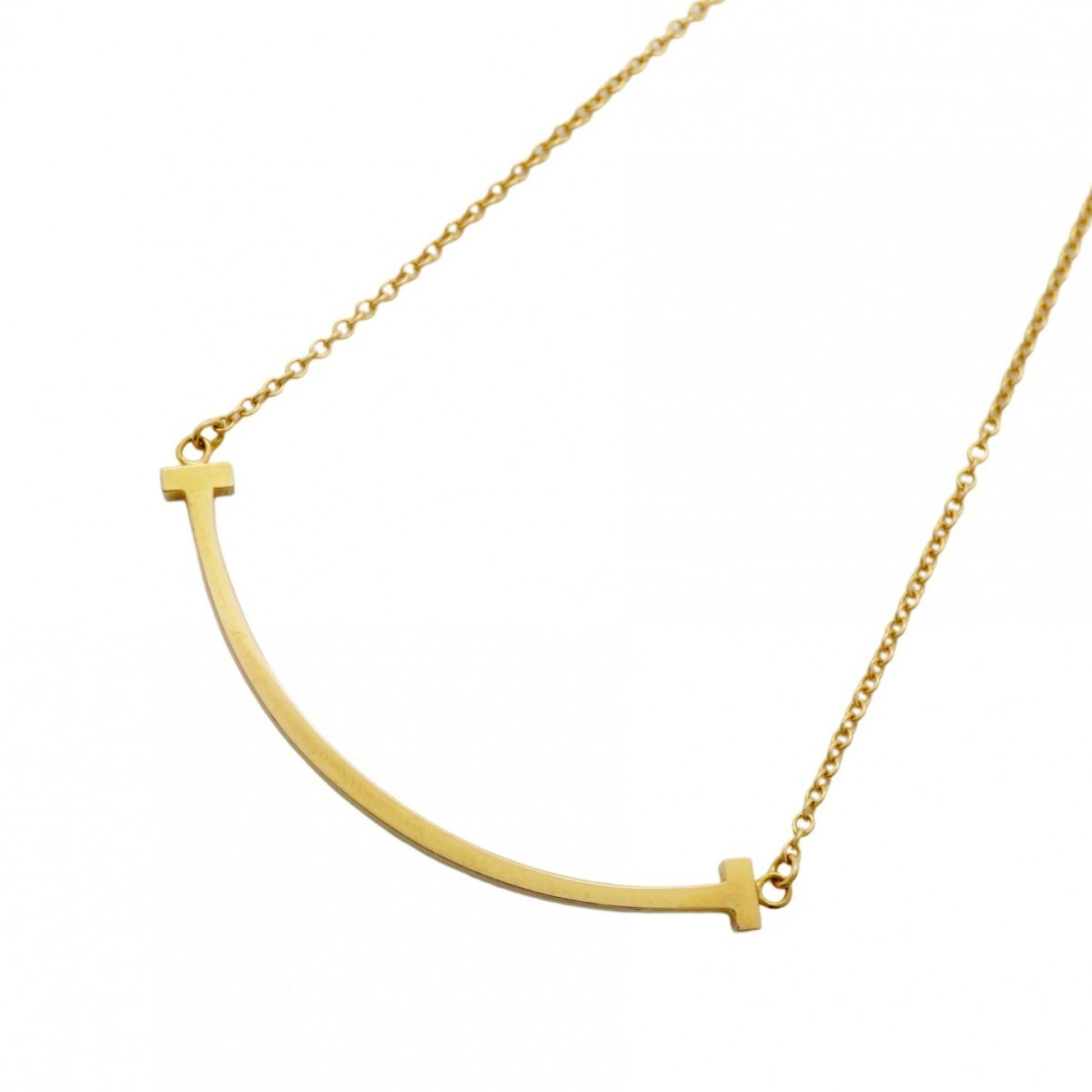 Tiffany & Co T Smile, Gold, Yellow Gold, necklace