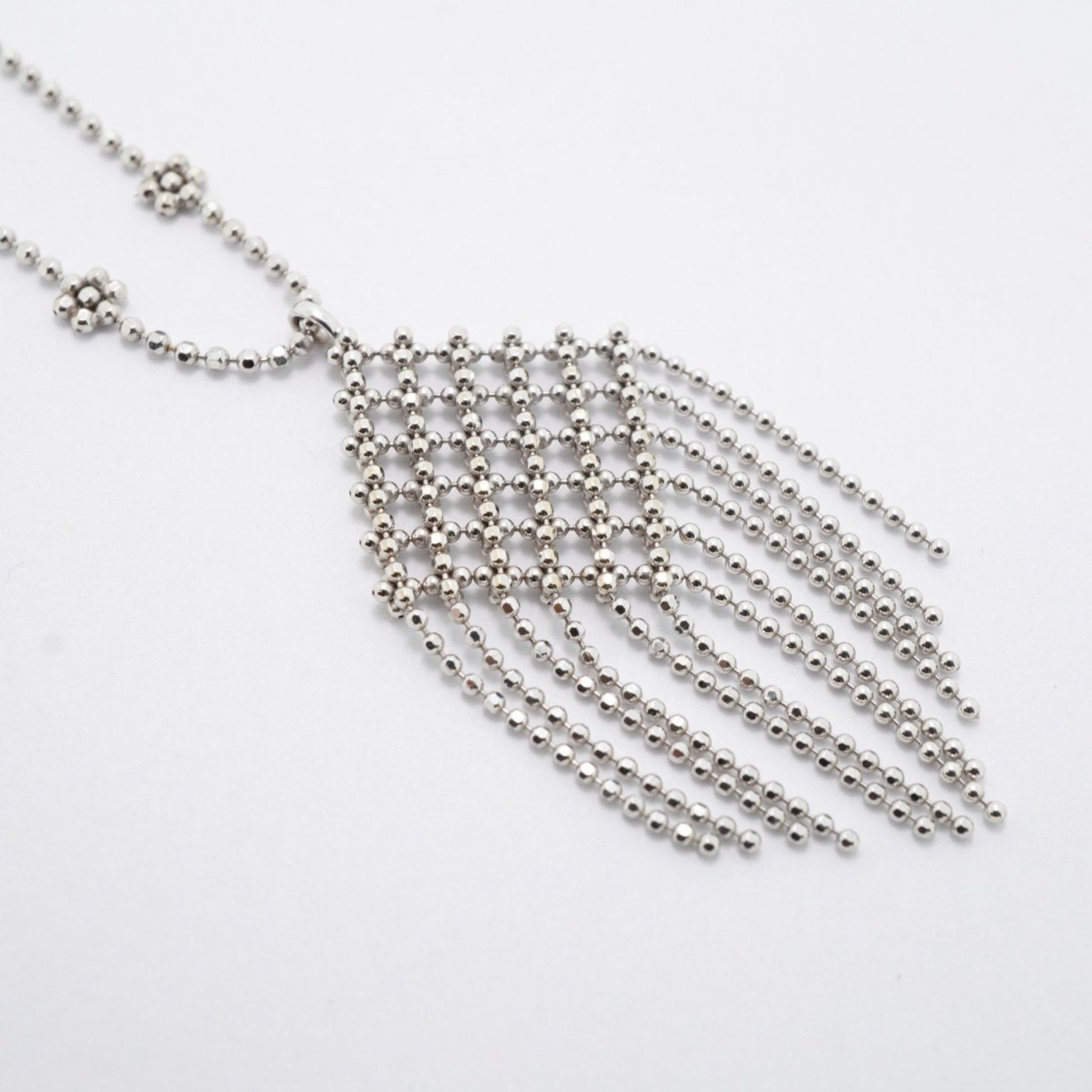 Tiffany & Co Mesh, Silver, White Gold, necklace