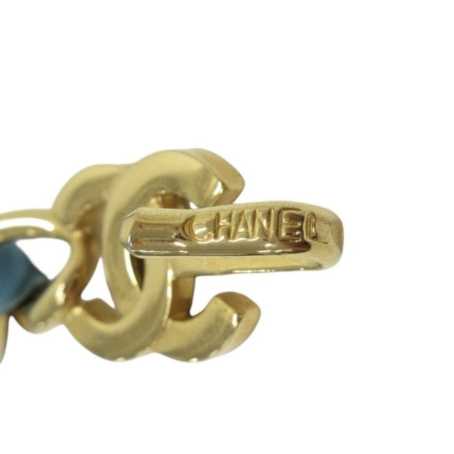 Chanel Coco Mark, Blue, Gold Plated, belt