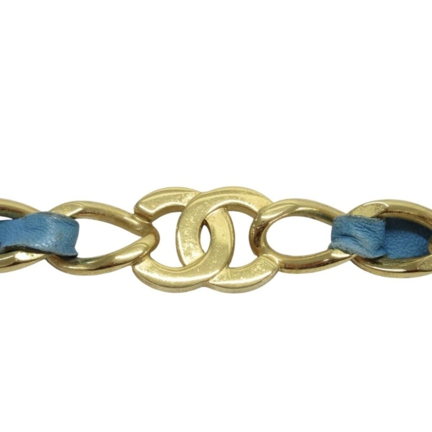 Chanel Coco Mark, Blue, Gold Plated, belt