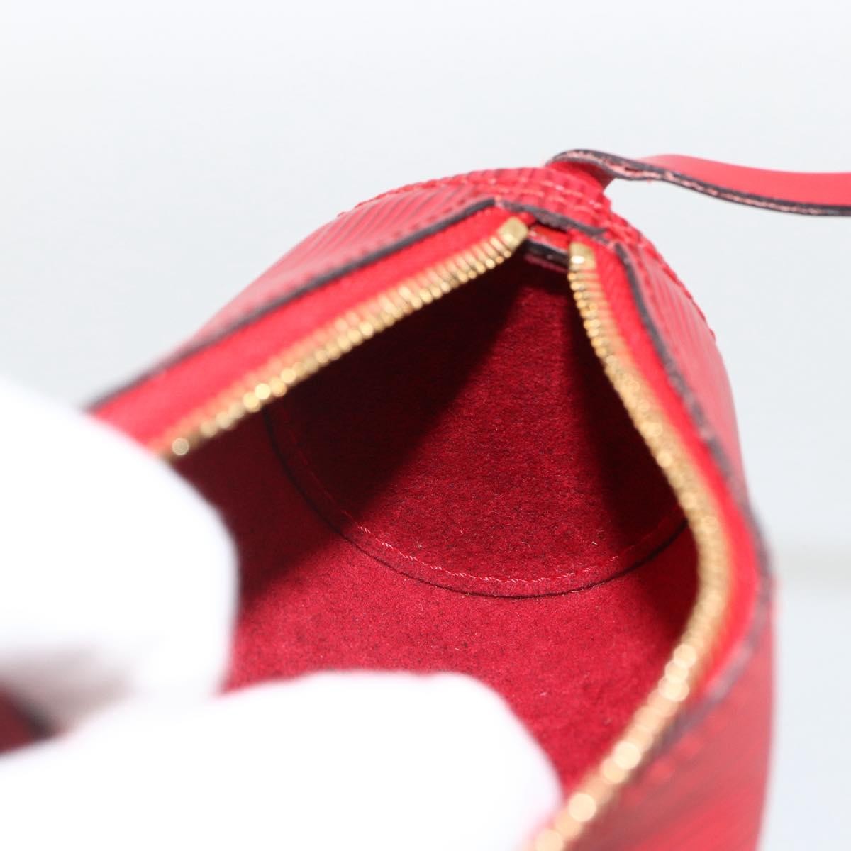 Louis Vuitton Soufflot Pochette Epi Leather, Red, Leather, Clutch