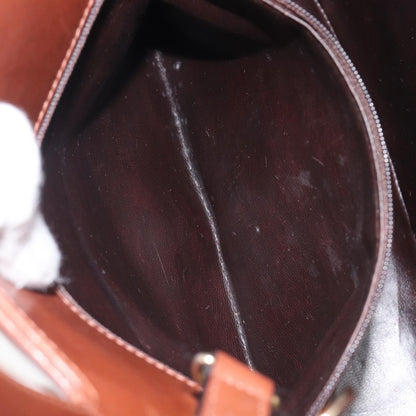 Salvatore Ferragamo Wanda Leather, Brown, Leather, Handbag