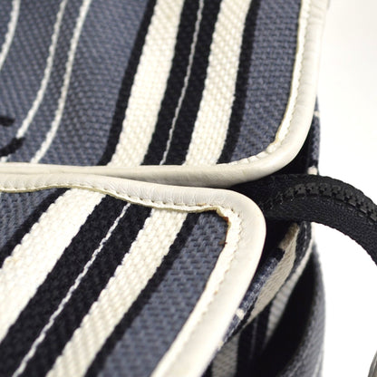Chanel Vintage Pocket Striped Canvas, Multicolour, Canvas, Tote Bag