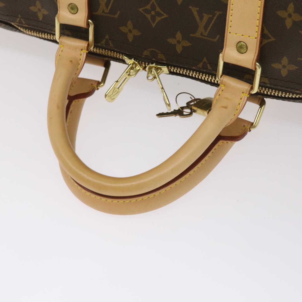 Louis Vuitton Keepall 50, Brown, Canvas, travel