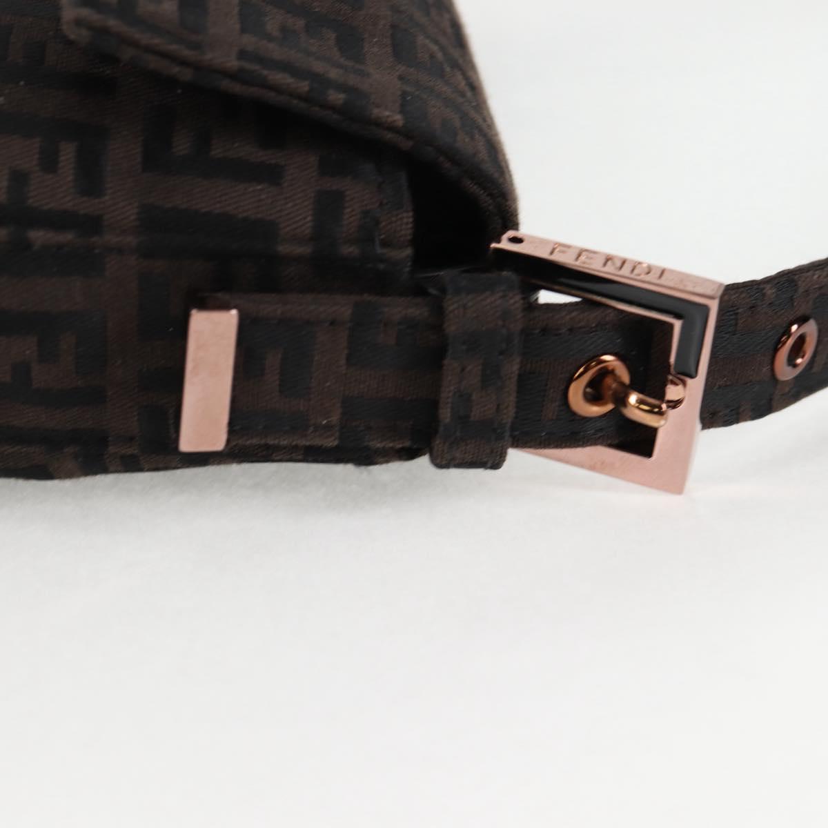 Fendi Baguette, Brown, Canvas, shoulder