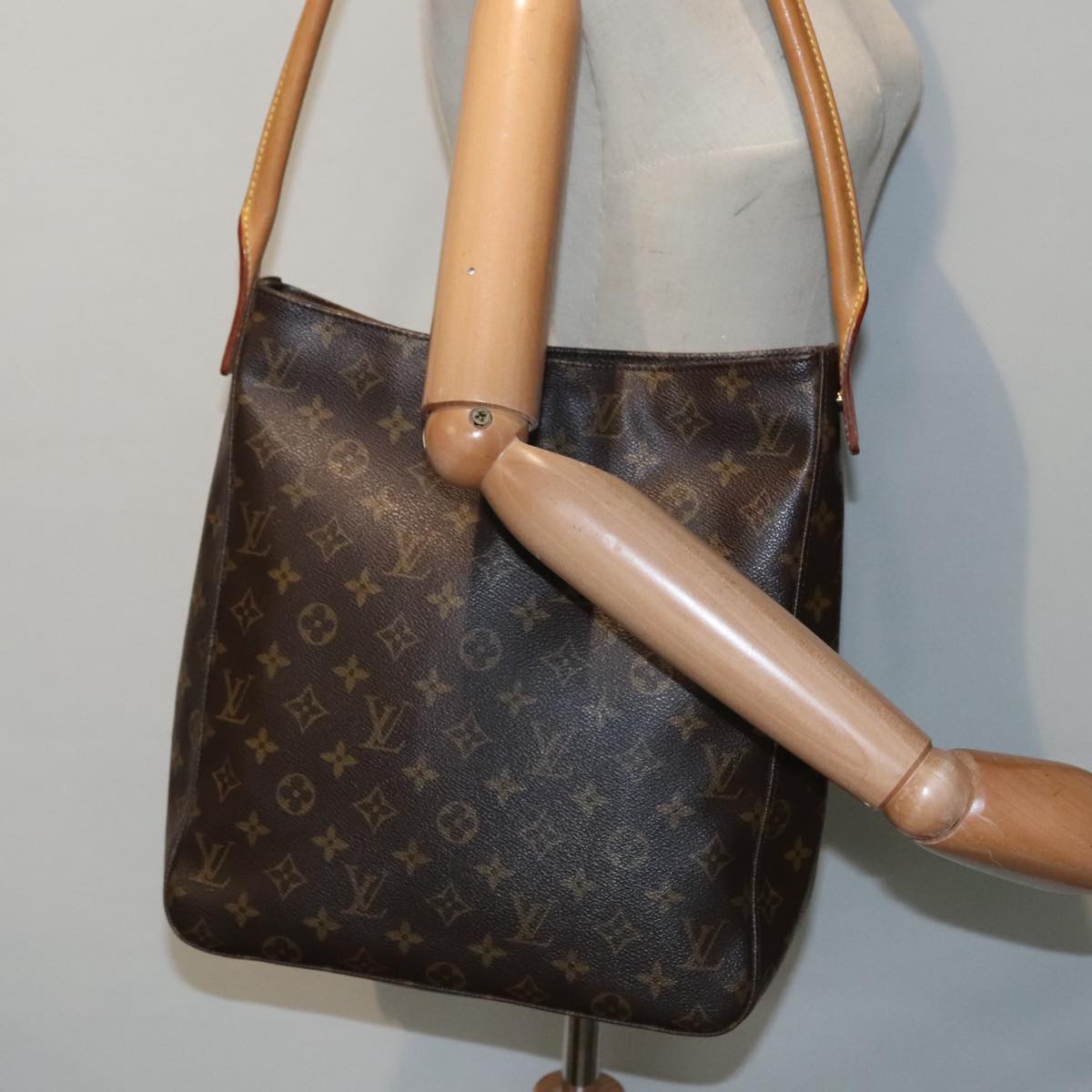 Louis Vuitton Looping GM, Brown, Canvas, shoulder