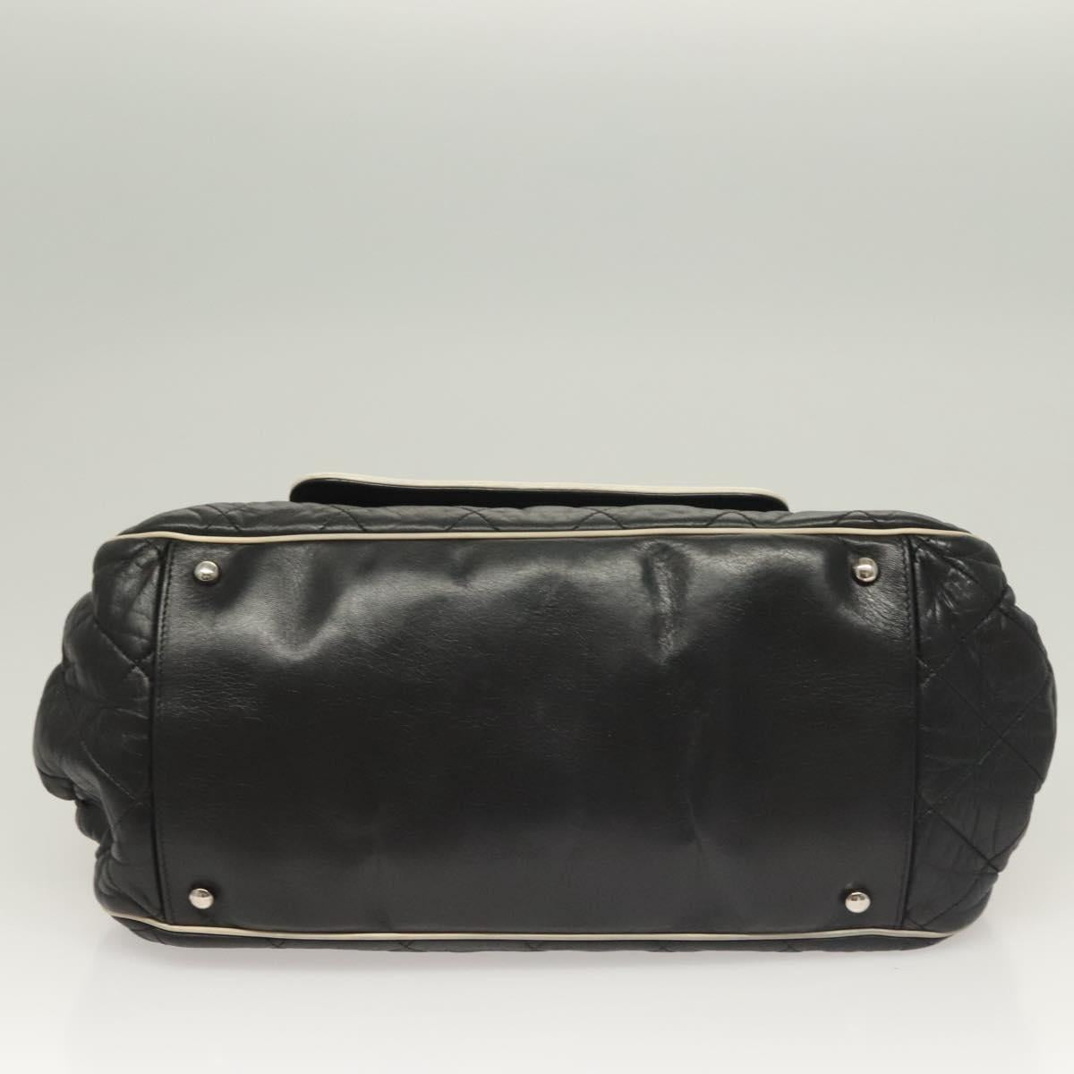 Chanel Mademoiselle, Black, Leather, shoulder