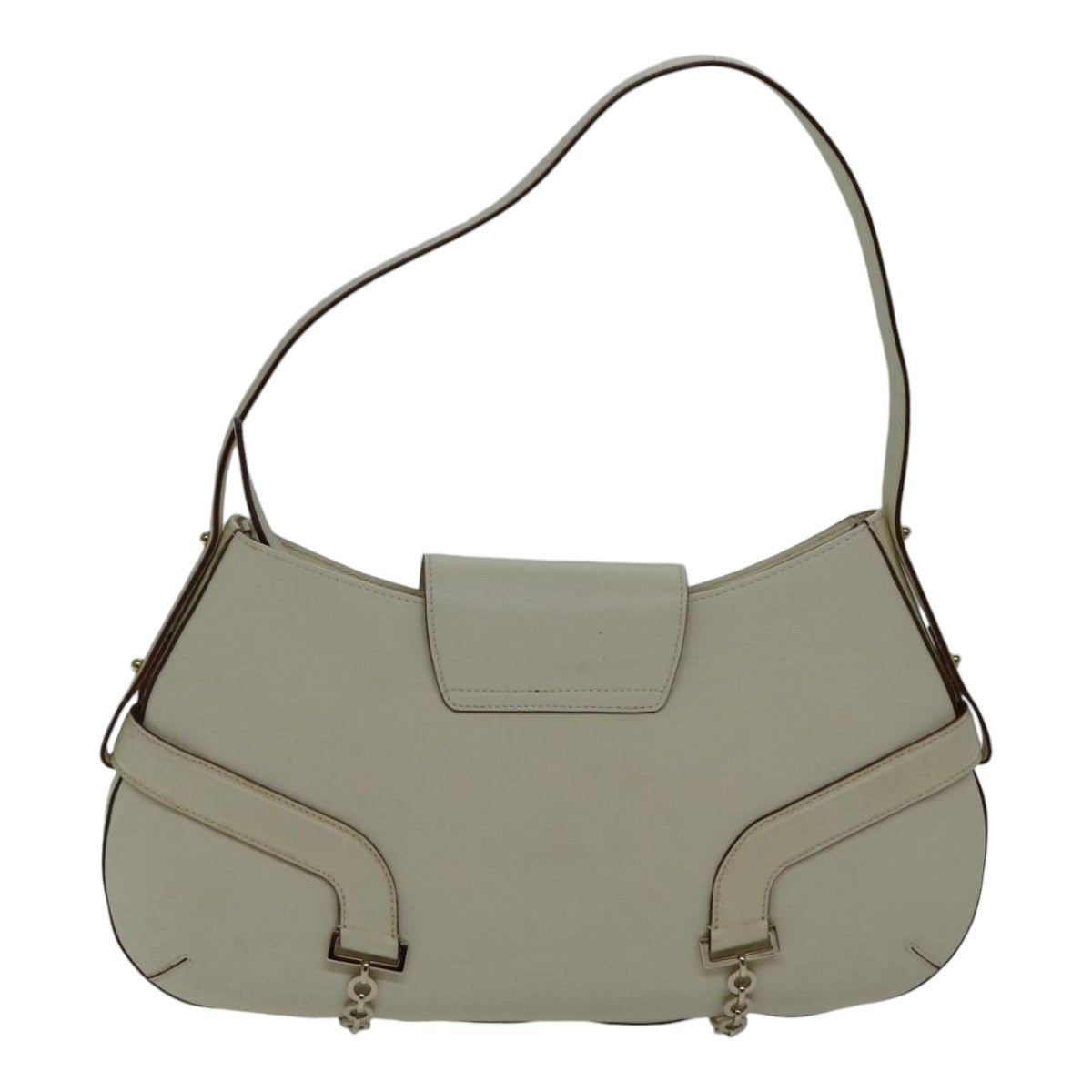 Salvatore Ferragamo Gancini, Beige, Leather, shoulder