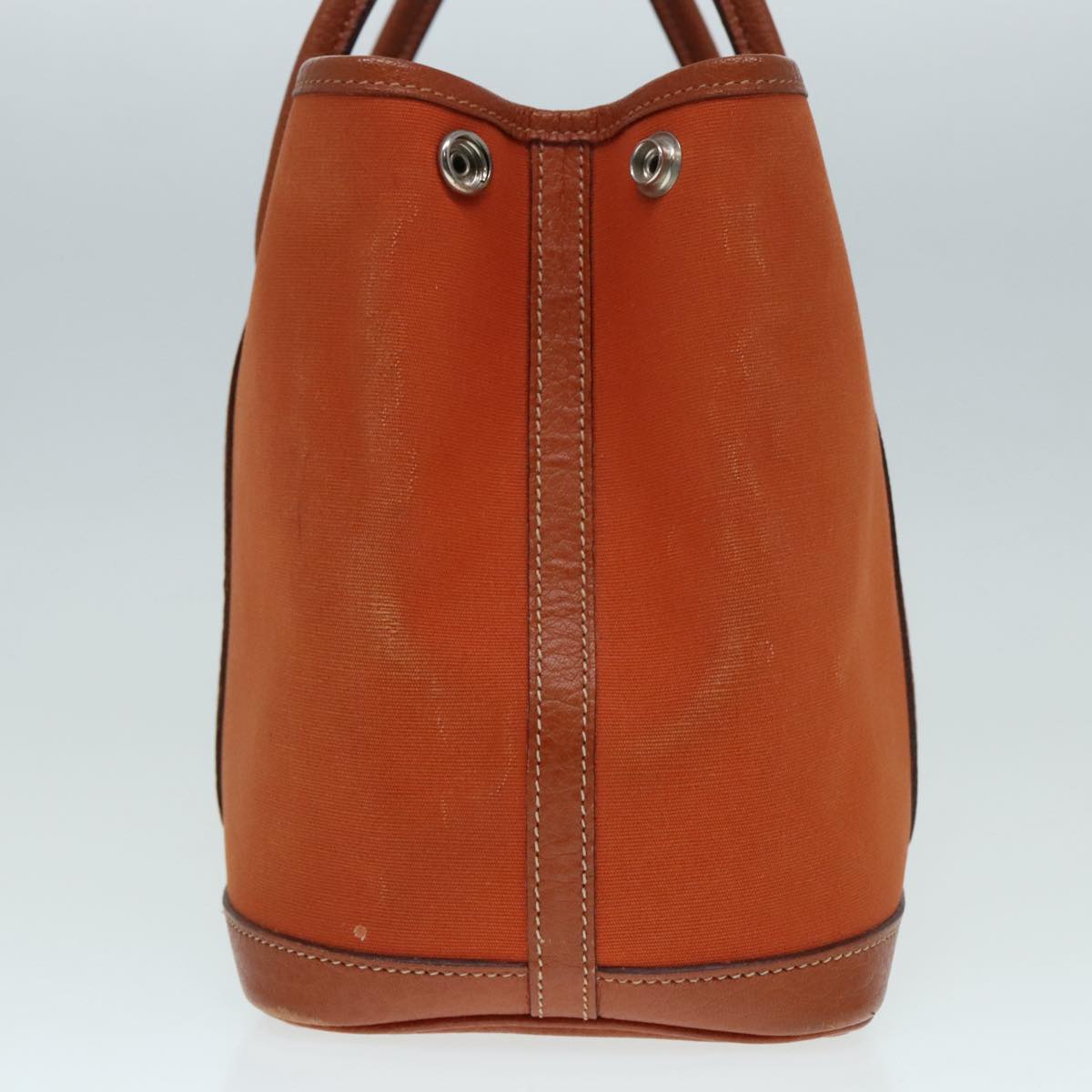 Hermès Garden Party, Brown, Canvas, handbag