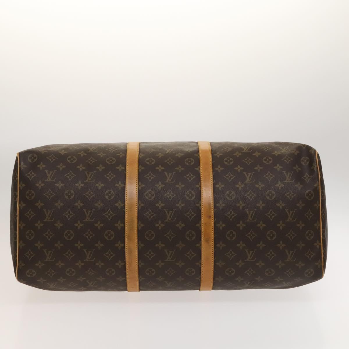 Louis Vuitton Keepall 60, Brown, Canvas, travel