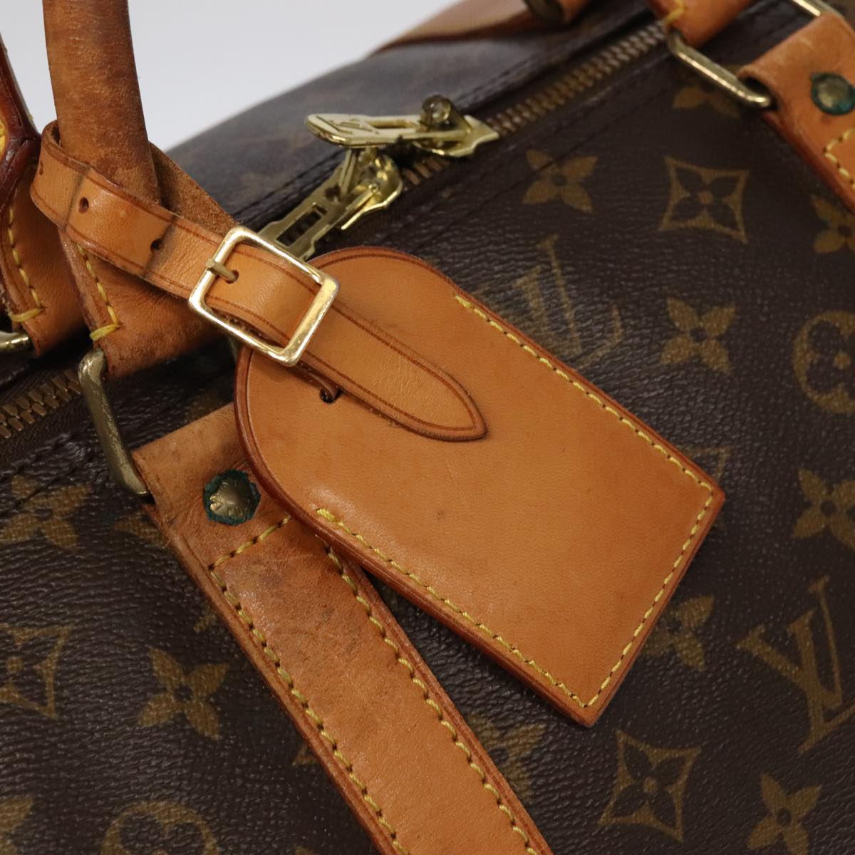 Louis Vuitton Keepall 60, Brown, Canvas, travel