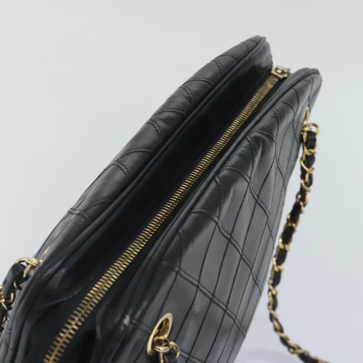 Chanel Cc, Black, Calfskin, tote