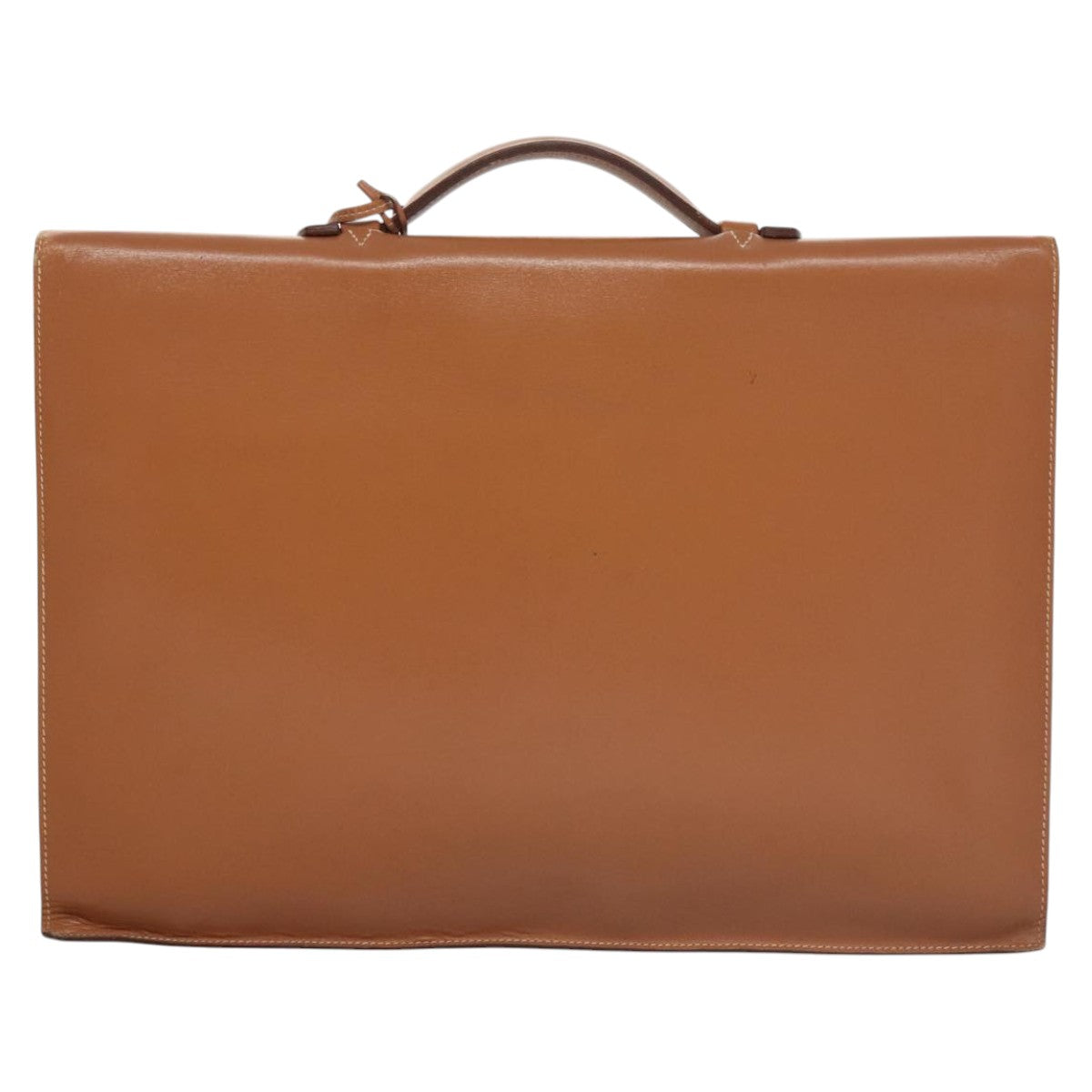 Hermès, Brown, Leather, briefcase