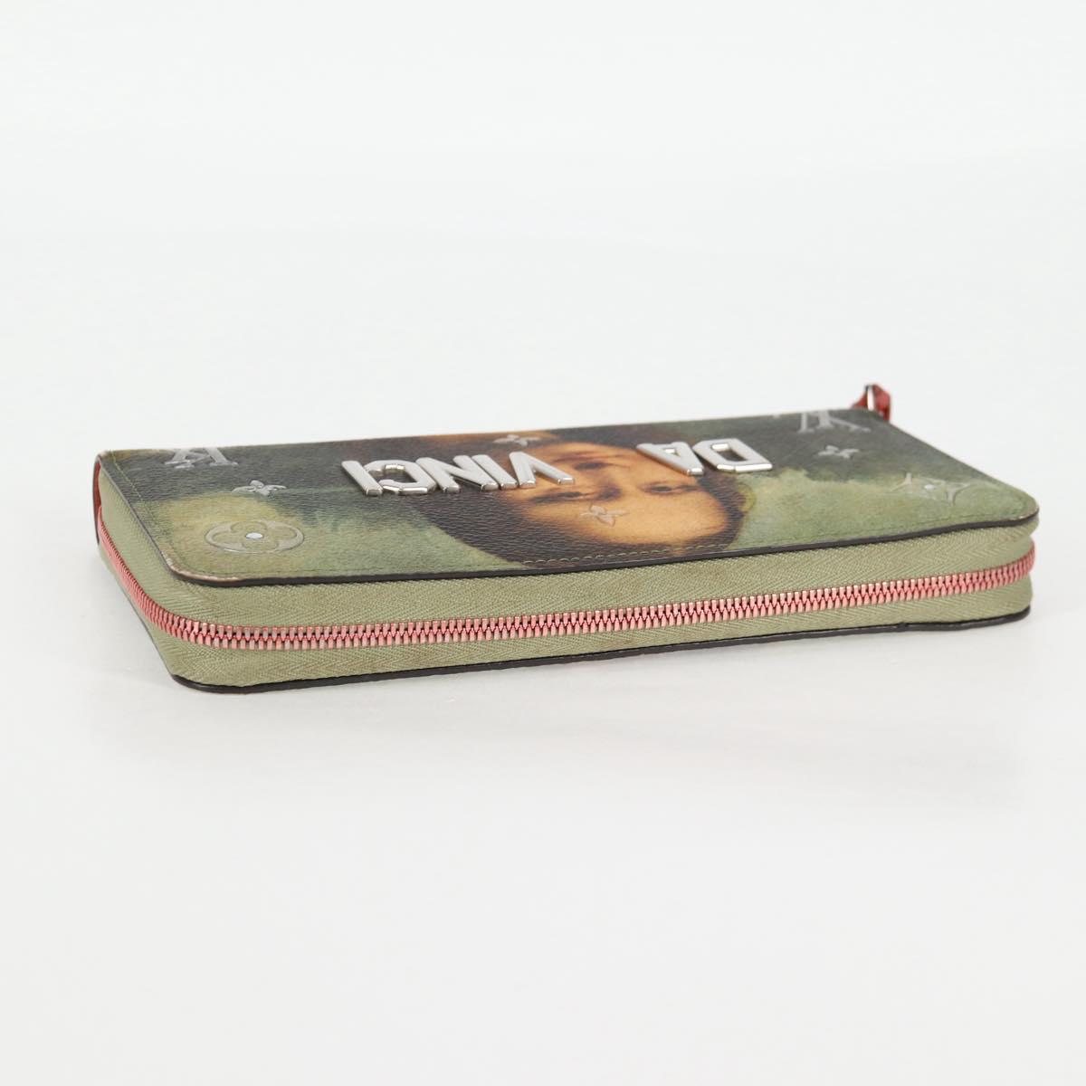Louis Vuitton Zippy wallet, Green, Canvas, wallet