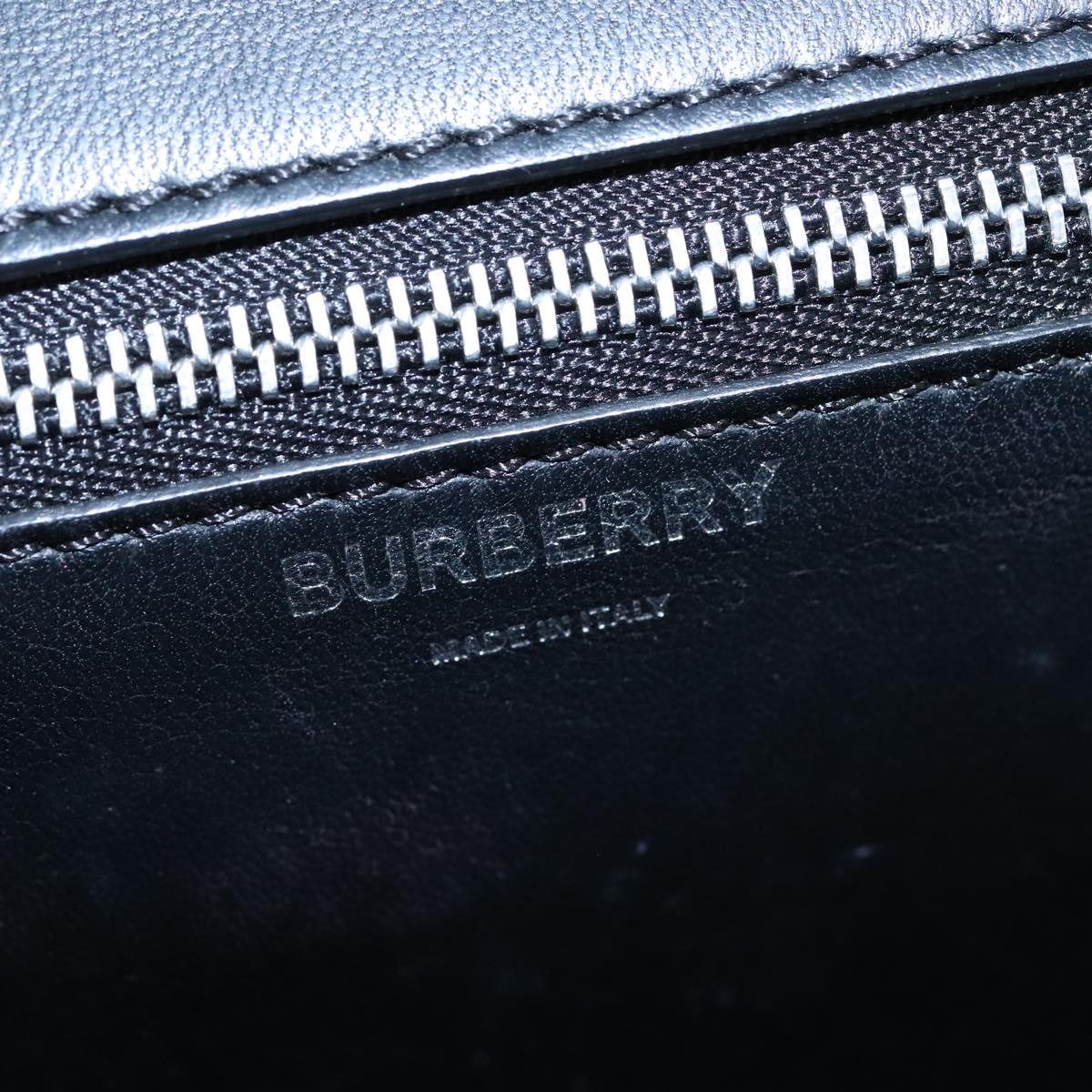 Burberry TB, Black, Leather, shoulder