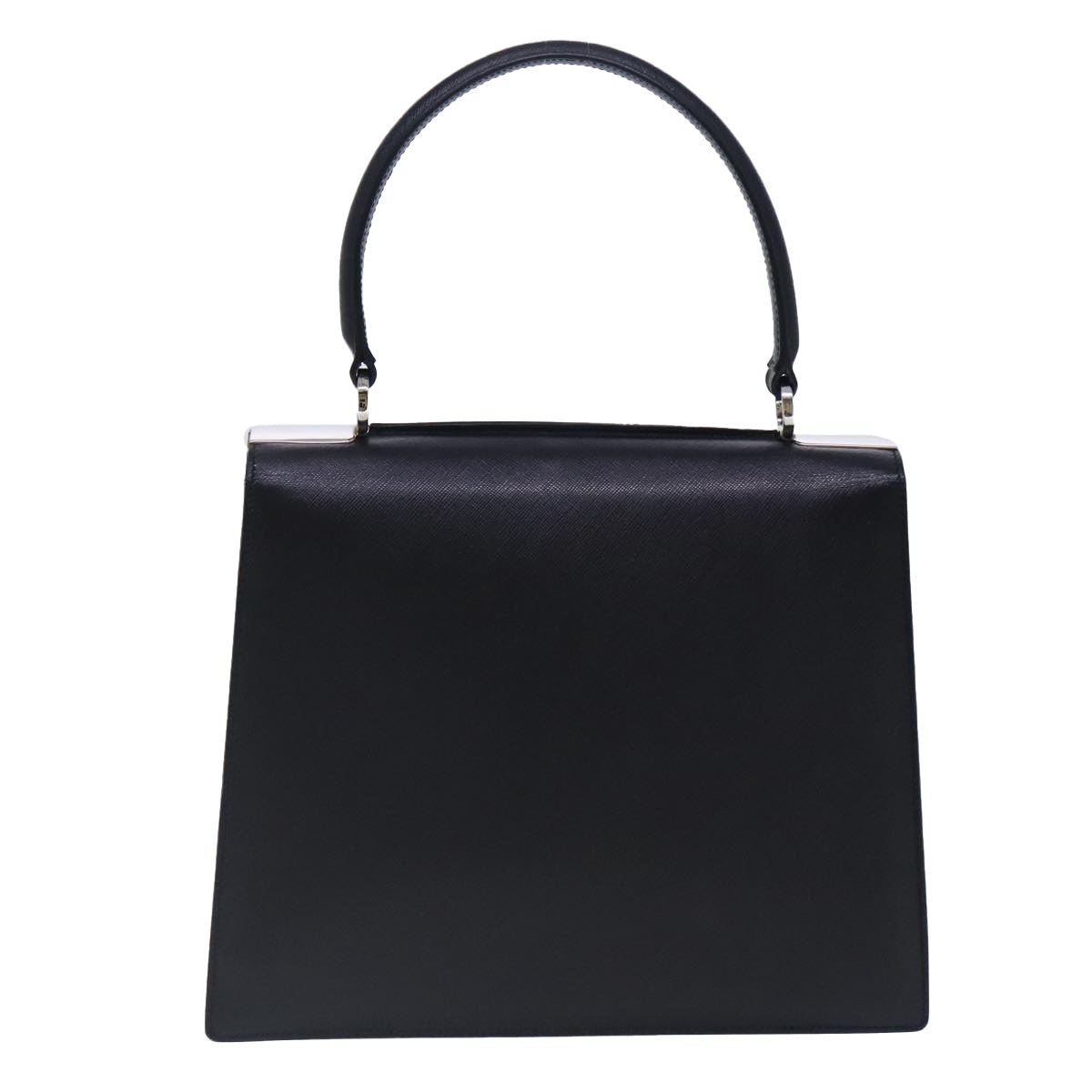 Salvatore Ferragamo Gancini, Black, Leather, handbag