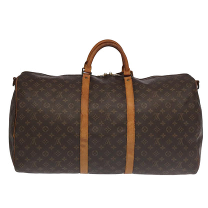 Louis Vuitton Keepall Bandoulière 60, Brown, Canvas, travel