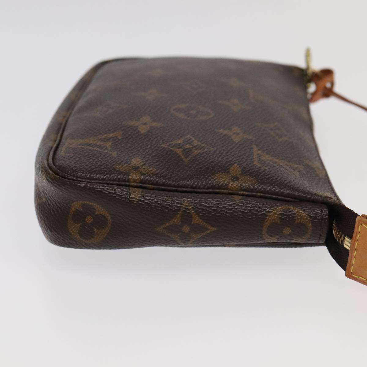 Louis Vuitton Pochette Accessoire, Brown, Canvas, clutch