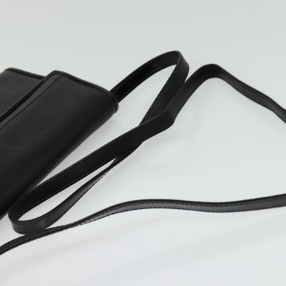 Fendi Envelope Clutch Leather, BLACK, LEATHER, Clutche & pouche