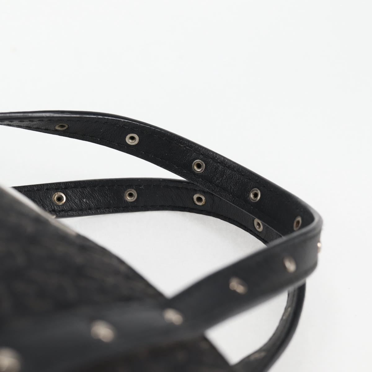 Dior Diorissimo, Black, "CANVAS, LEATHER", handbag