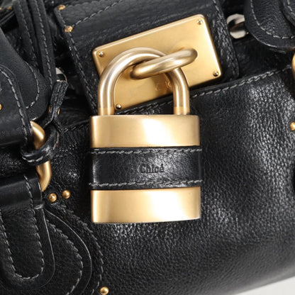Chloé Paddington, Black, Leather, handbag