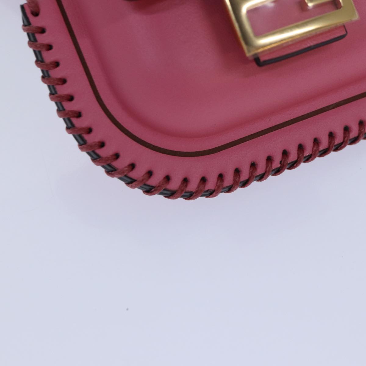 Fendi Baguette, Pink, Leather, clutch