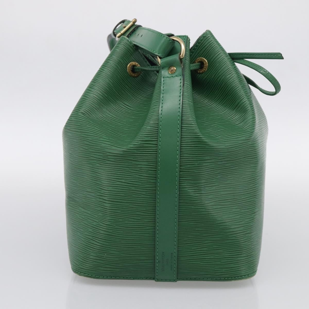 Louis Vuitton Petit Noe Epi Leather, Green, Leather, Handbag