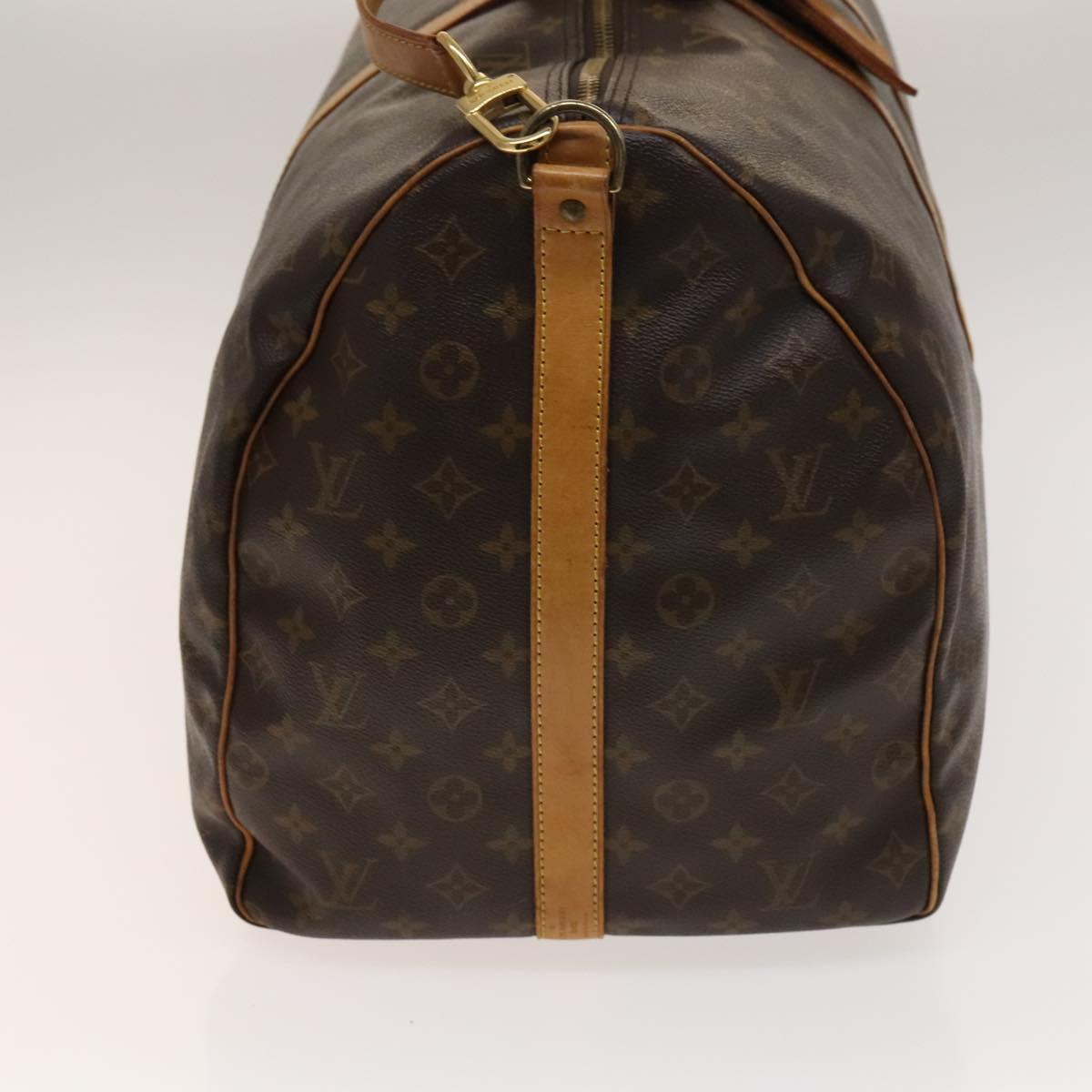 Louis Vuitton Keepall Bag Monogram Canvas, BROWN, CANVAS, Travel bag
