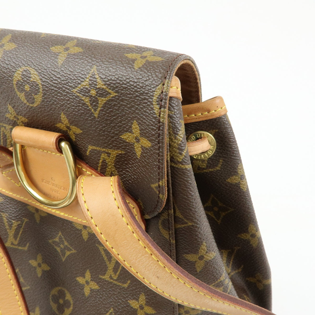 Louis Vuitton Vintage Montsouris Monogram Canvas, Brown, Canvas, Backpack