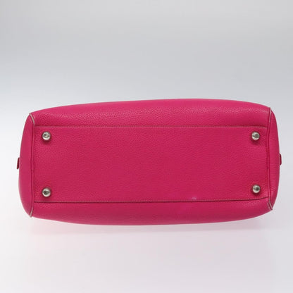 Loewe Vintage Anagram Leather, Pink, Leather, Handbag